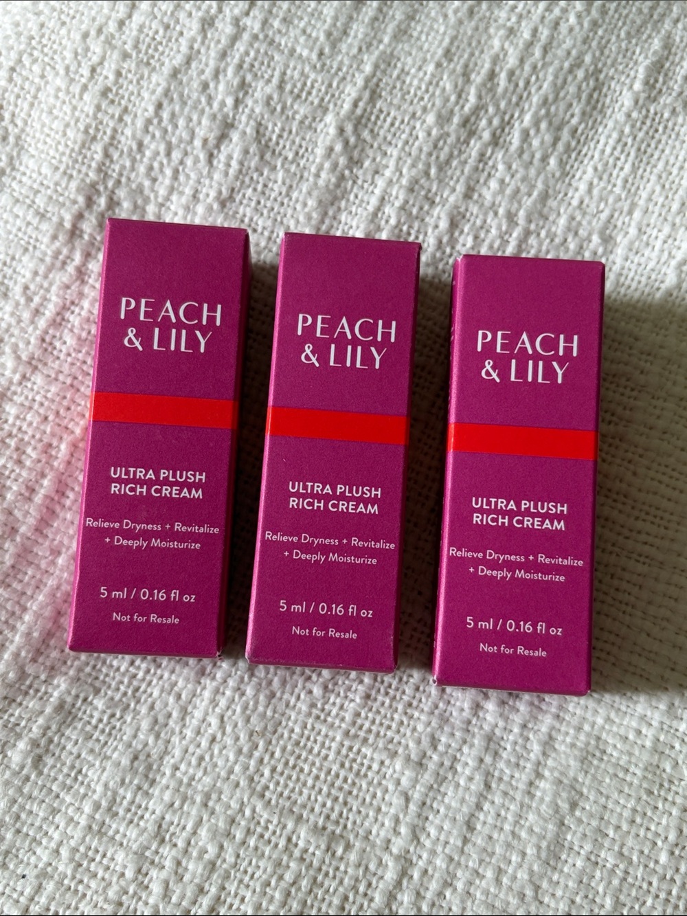 ⭐️ 5 for $20 - 3 New Peach & Lily Ultra Plush Rich Cream Samples